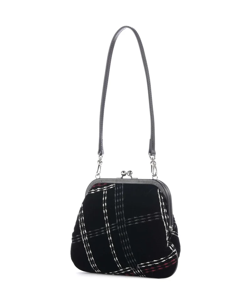Vivienne Westwood Vivienne Velvet Check Schultertasche black/multicolor