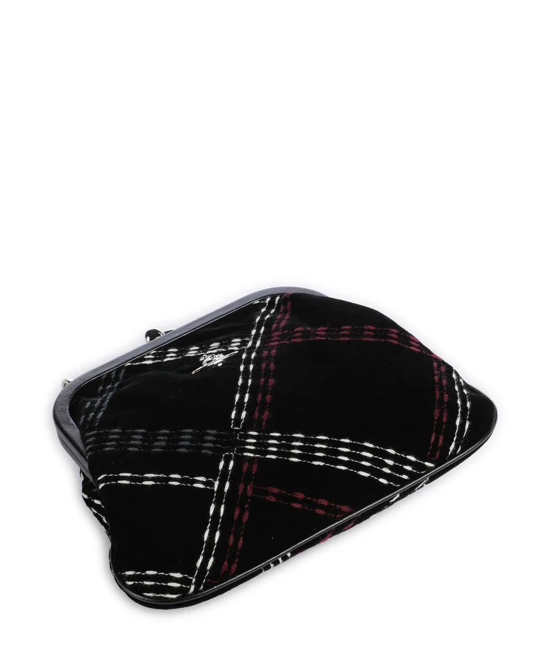 Vivienne Westwood Vivienne Velvet Check Schultertasche black/multicolor