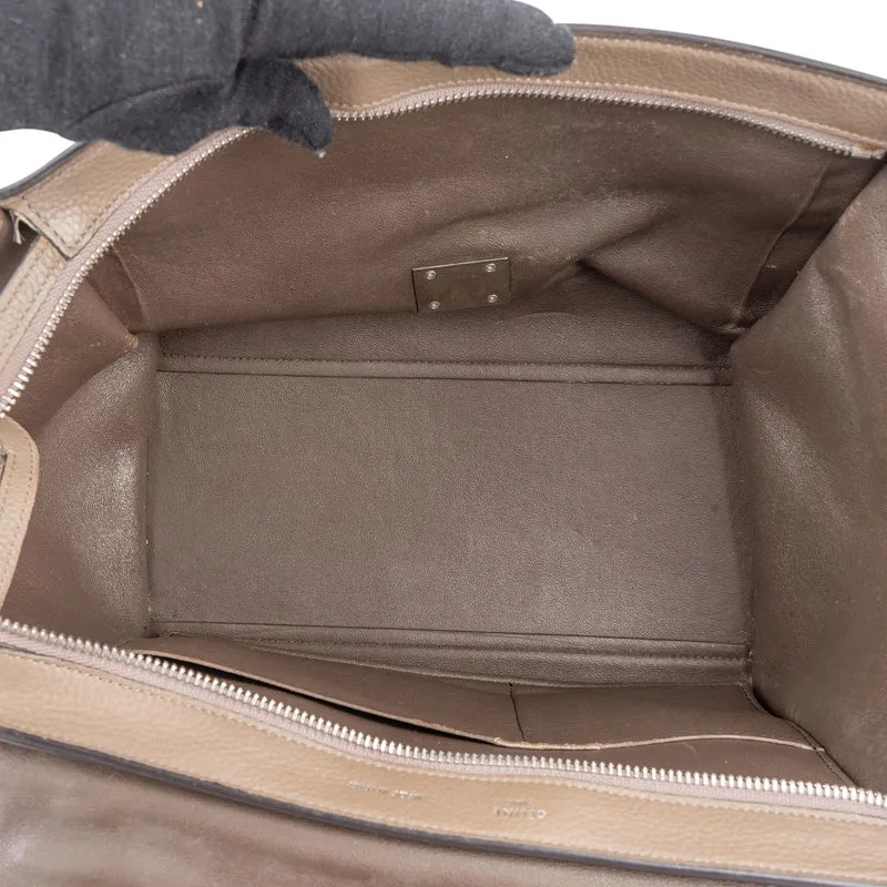 Céline Drummed Suede Leather Trapeze Handbag