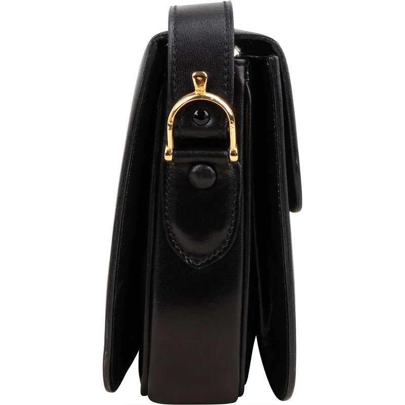 Celine Boxcalf Leather Horse Carriage Triomphe Shoulder Bag