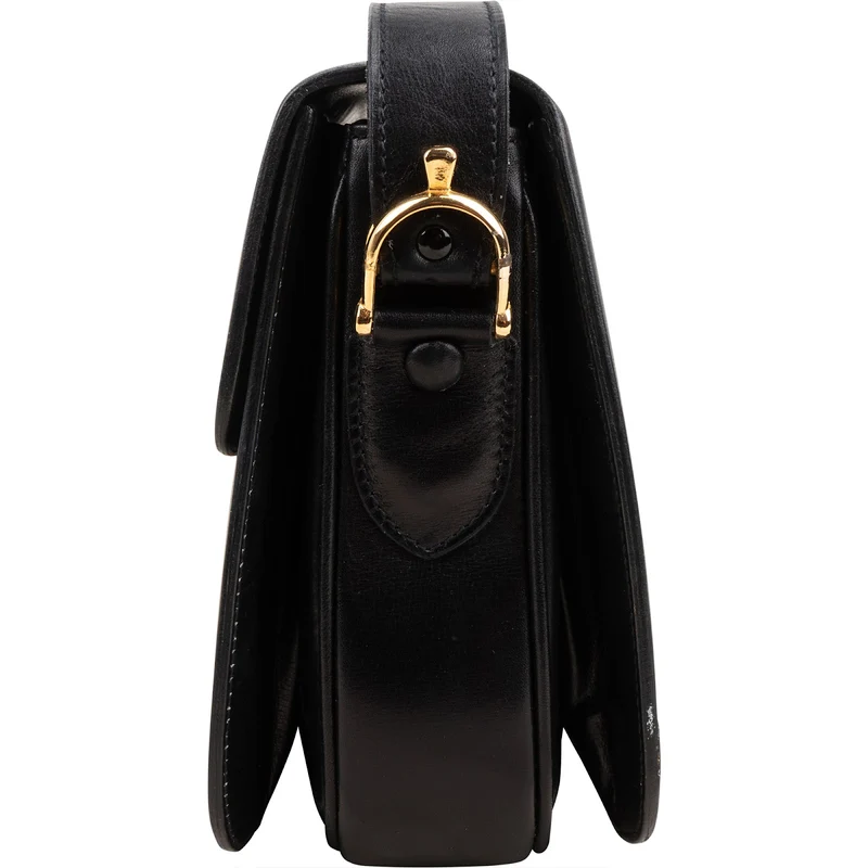 Celine Boxcalf Leather Horse Carriage Triomphe Shoulder Bag