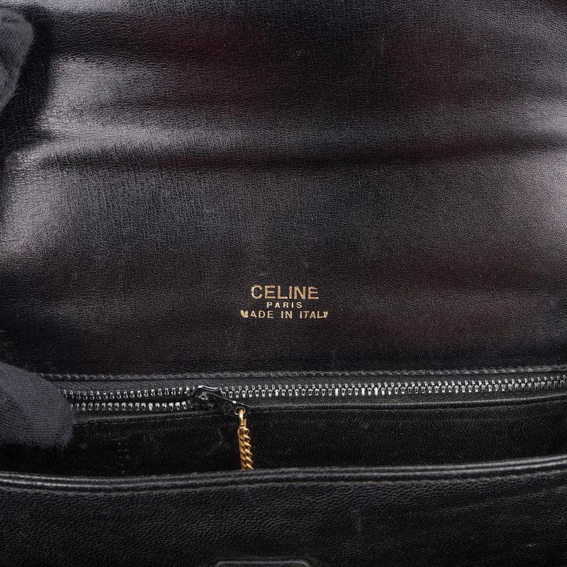 Celine Boxcalf Leather Horse Carriage Triomphe Shoulder Bag