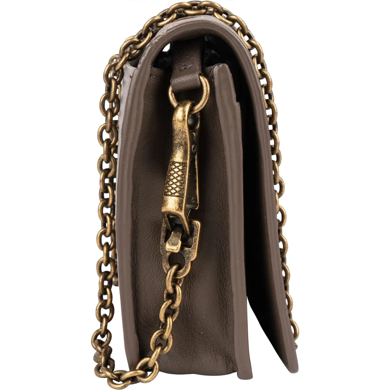 Bottega Veneta Intrecciato Leather Wallet On Chain Crossbody Bag