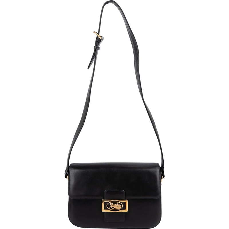 Céline Back Boxcalf Horse Carriage Triomphe Shoulder Bag