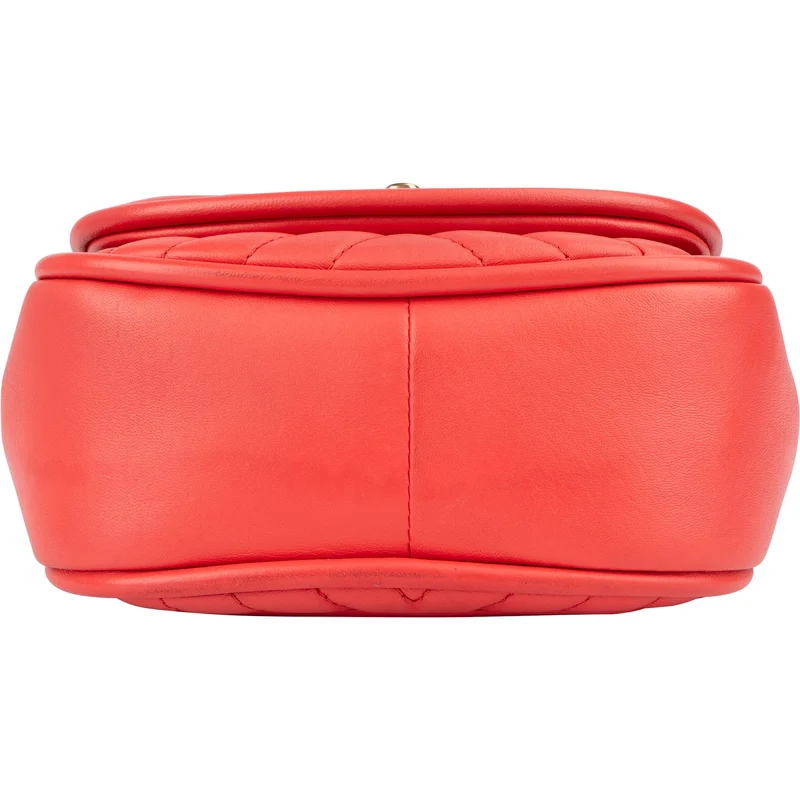 Chanel Chevron Lambskin Single Flap Top Handle Crossbody Bag