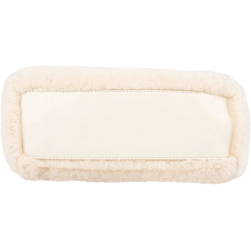 Fendi Shearling Mini Peekaboo Handbag