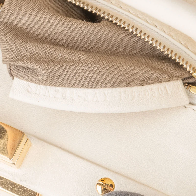 Fendi Shearling Mini Peekaboo Handbag