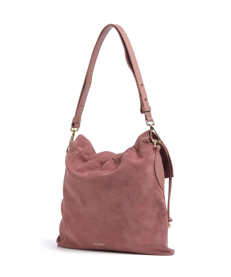 Coccinelle Lidia Suede Beuteltasche winter rose