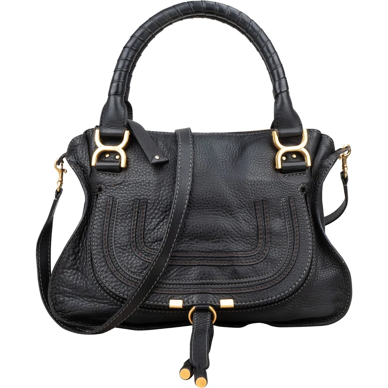 Chloé Grained Leather Medium Marcie Hobo Handbag