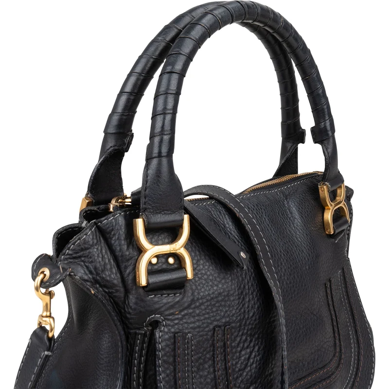 Chloé Grained Leather Medium Marcie Hobo Handbag