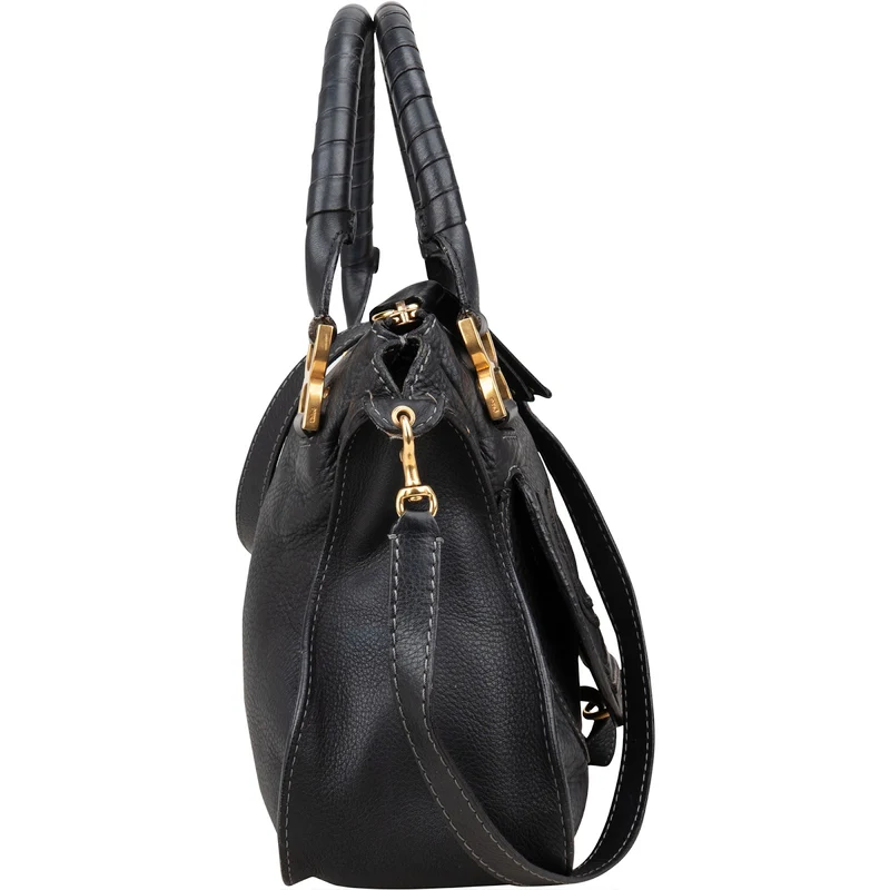 Chloé Grained Leather Medium Marcie Hobo Handbag