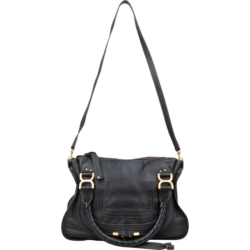 Chloé Grained Leather Medium Marcie Hobo Handbag