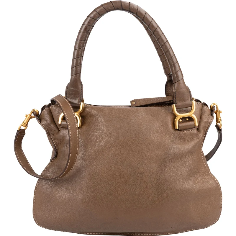 Chloé Grained Leather Marcie Shoulder Bag