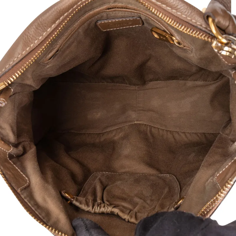 Chloé Grained Leather Marcie Shoulder Bag