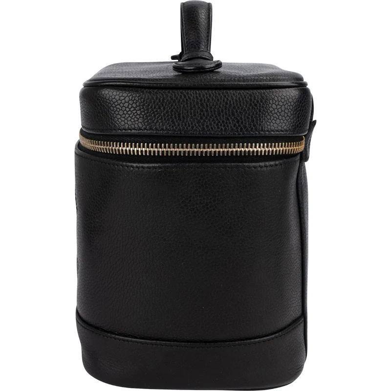 Chanel Caviar Leather CC Vanity Case Handbag