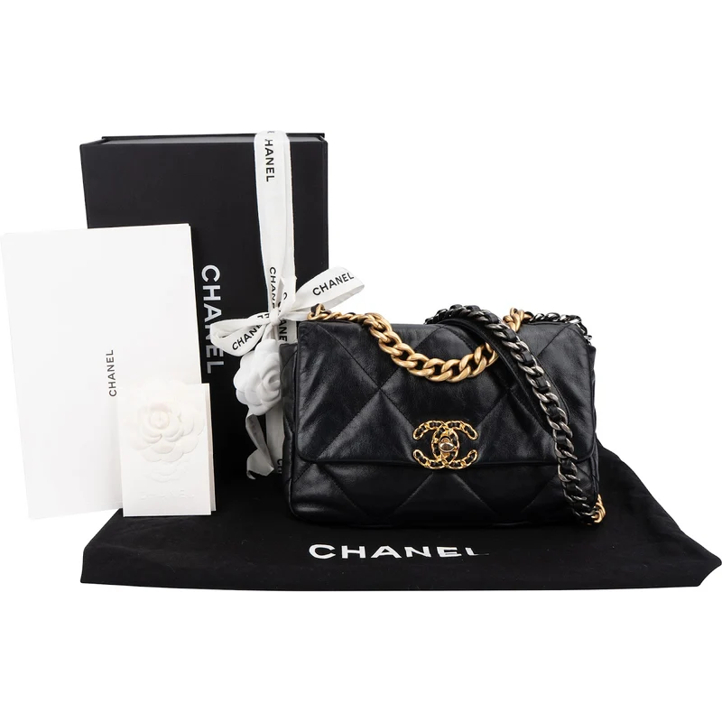 Chanel 19 Quilted Lambskin Single Flap Crossbody Bag