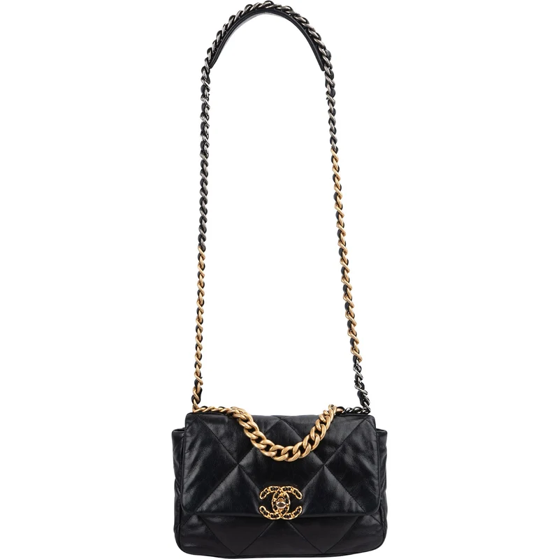 Chanel 19 Quilted Lambskin Single Flap Crossbody Bag