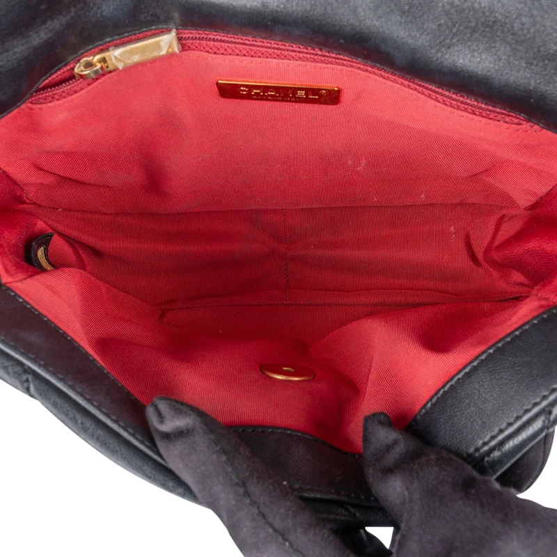 Chanel 19 Quilted Lambskin Single Flap Crossbody Bag