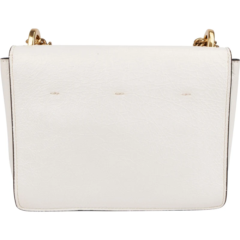 Fendi Blanco Patent Leather Kan U Flap Crossbody Bag