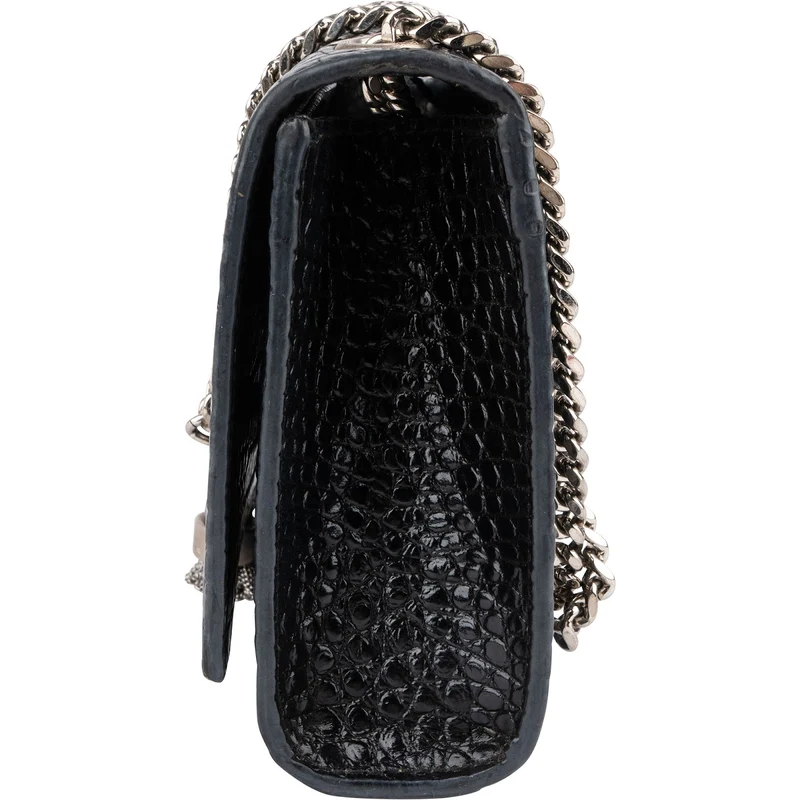 Yves Saint Laurent Croc-Embossed Leather Kate Tassel Crossbody Bag