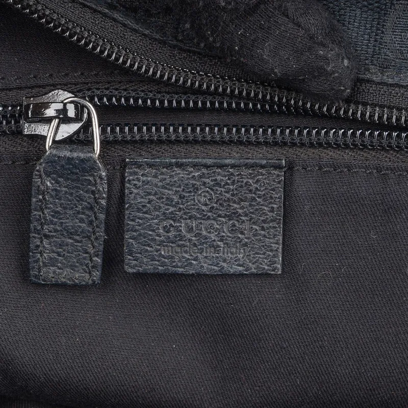 Gucci Monogram GG Canvas Web Stripe Tote Shopper Shoulder Bag