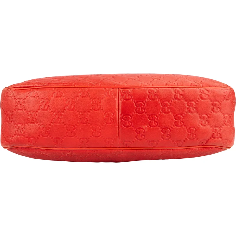 Gucci Guccissima Leather Web Stripe Shoulder Bag