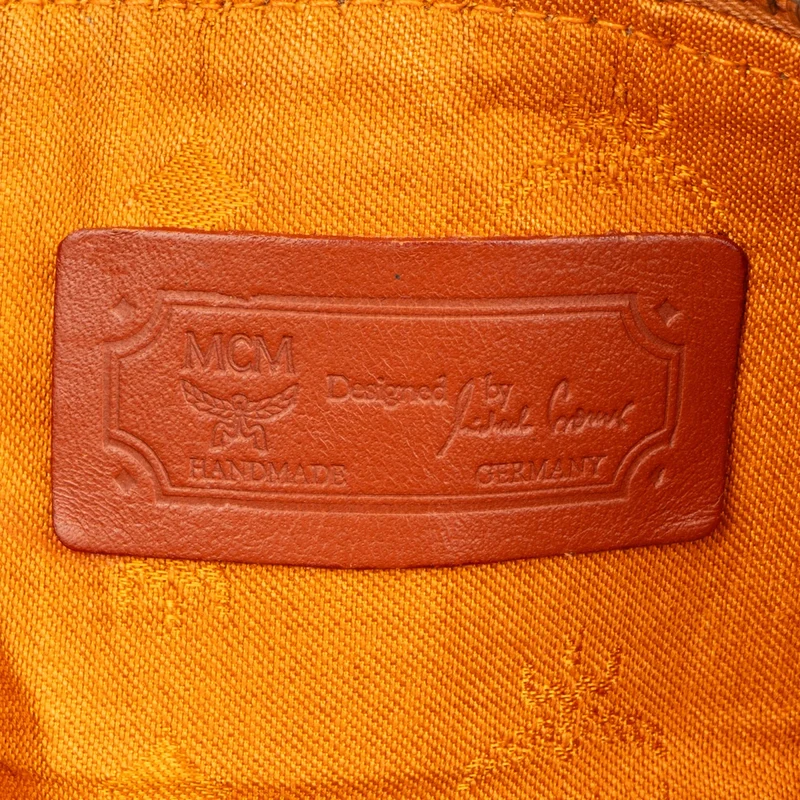 MCM Monogram Visetos Boston 50 Travel Bag