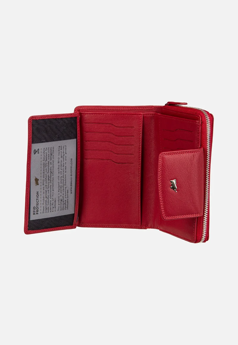 Golf RFID Zip-Wallet M 15Cs Red - Portemonnaie