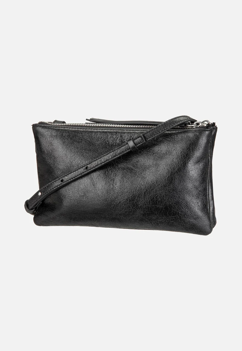 Zena Crossbody S Double Lamb Crunch Black - Crossbody Bag