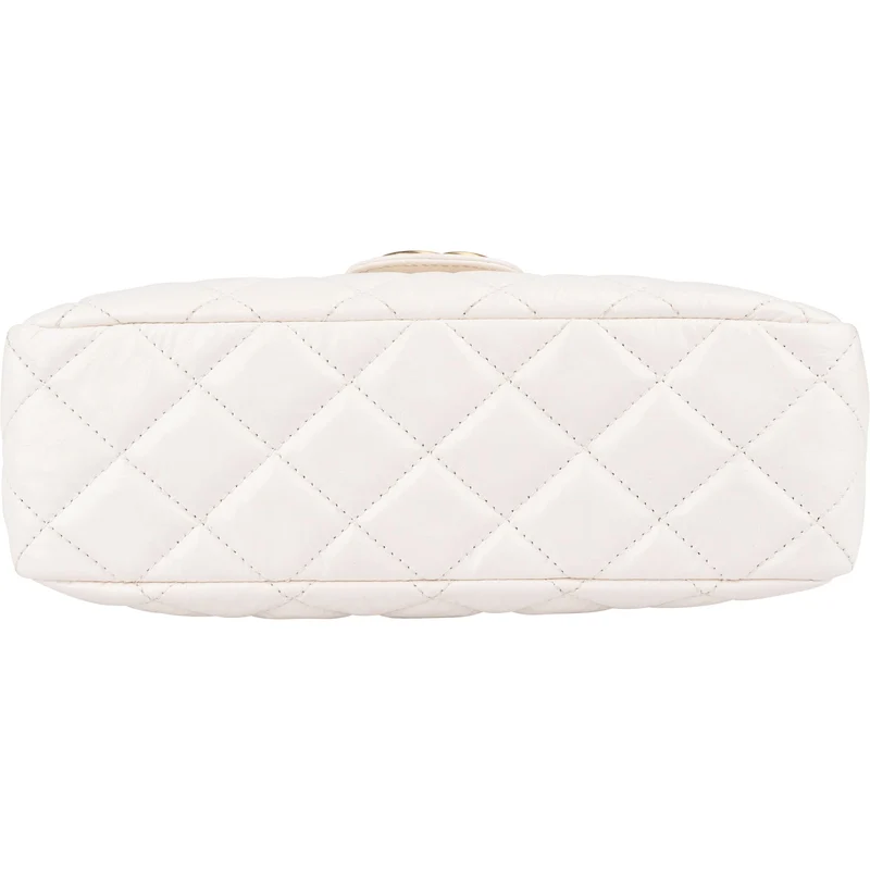 Chanel Quilted Leather Small Wavy CC Crossbody Bag