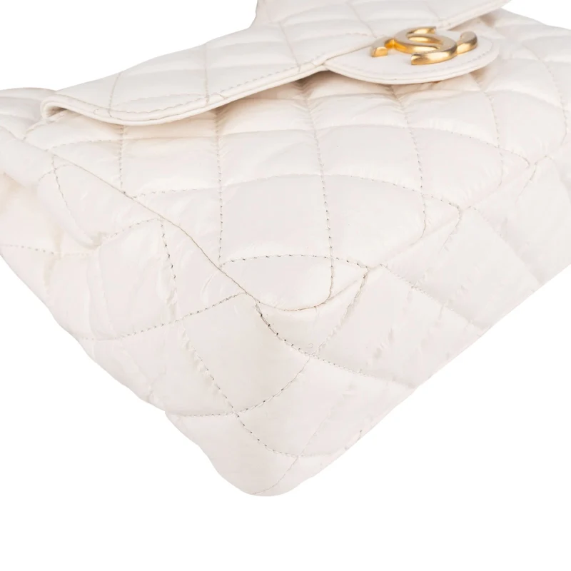 Chanel Quilted Leather Small Wavy CC Crossbody Bag