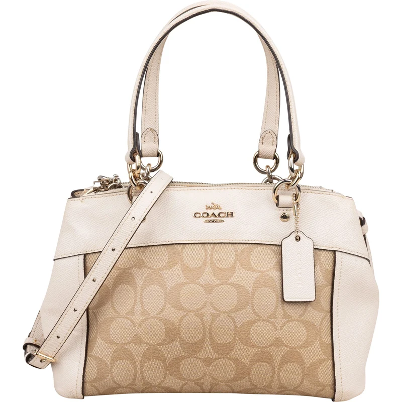 Coach Monogram Signature Canvas Prairie Satchel Handbag