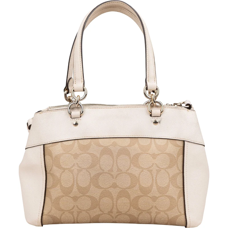 Coach Monogram Signature Canvas Prairie Satchel Handbag
