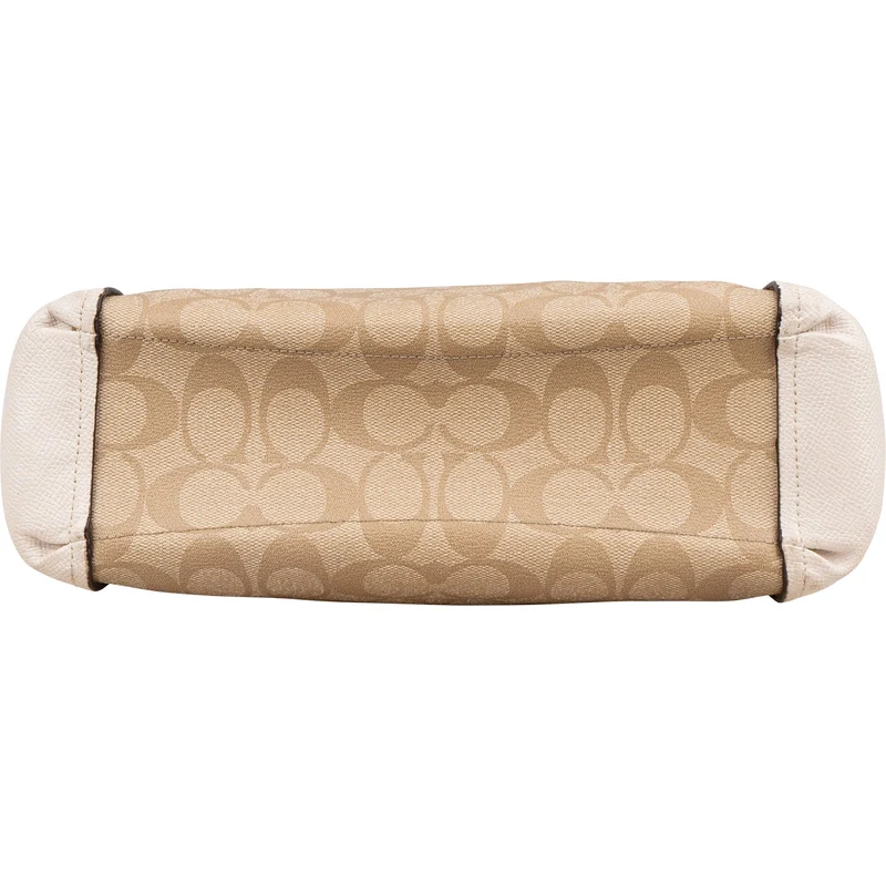 Coach Monogram Signature Canvas Prairie Satchel Handbag