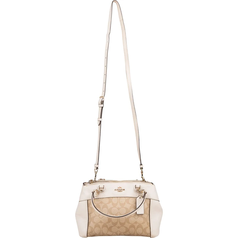 Coach Monogram Signature Canvas Prairie Satchel Handbag