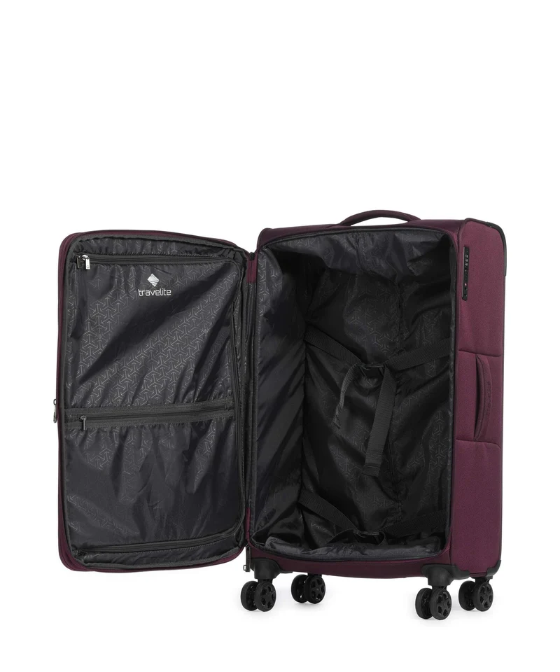 Travelite Cubis 4-Rollen Trolley berry