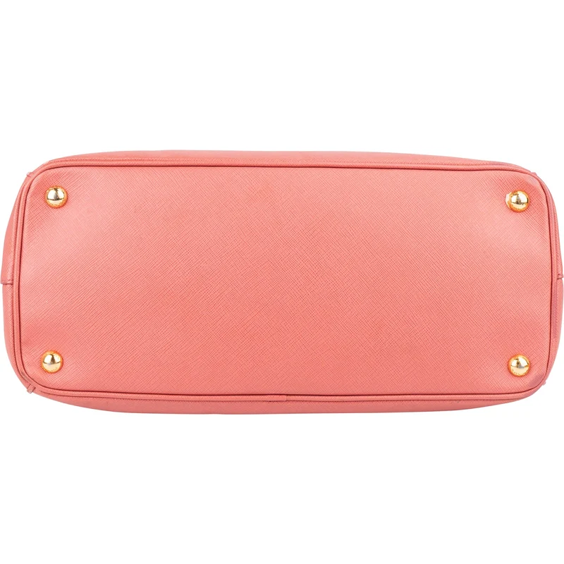 Prada Pink Saffiano Leather Galleria Handbag