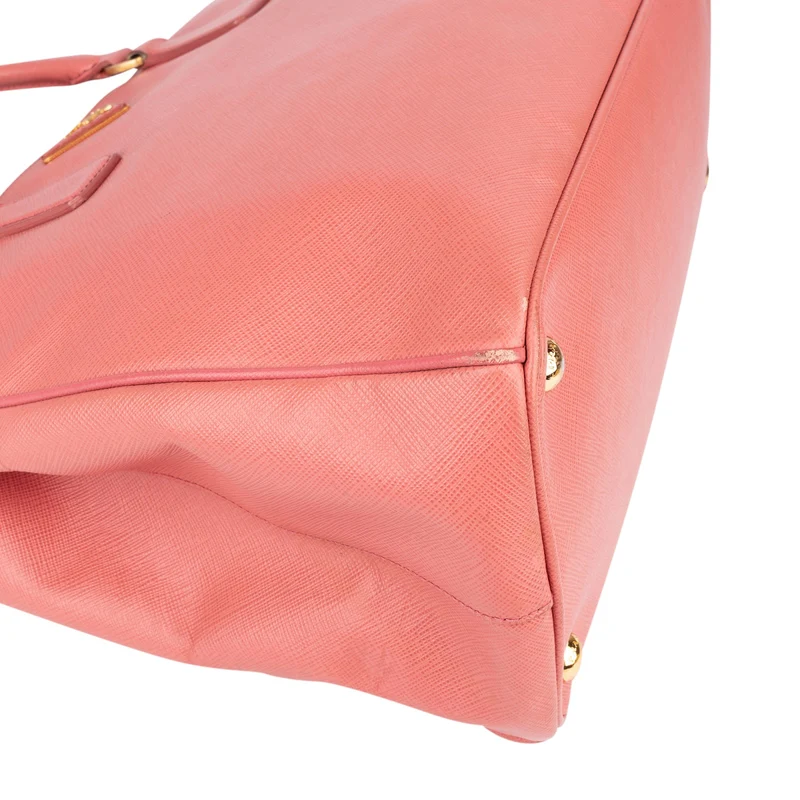 Prada Pink Saffiano Leather Galleria Handbag