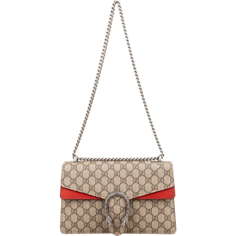 Gucci Monogram GG Supreme Canvas Dionysus Shoulder Bag