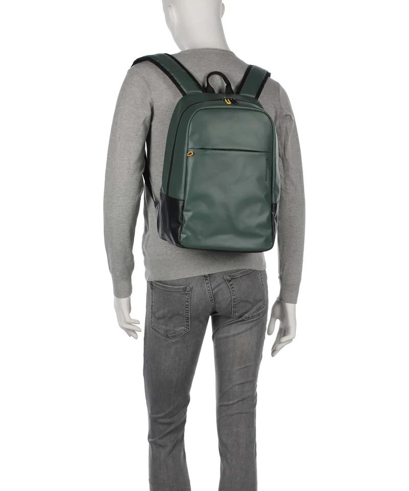 Mandarina Duck Coated Rucksack deep green