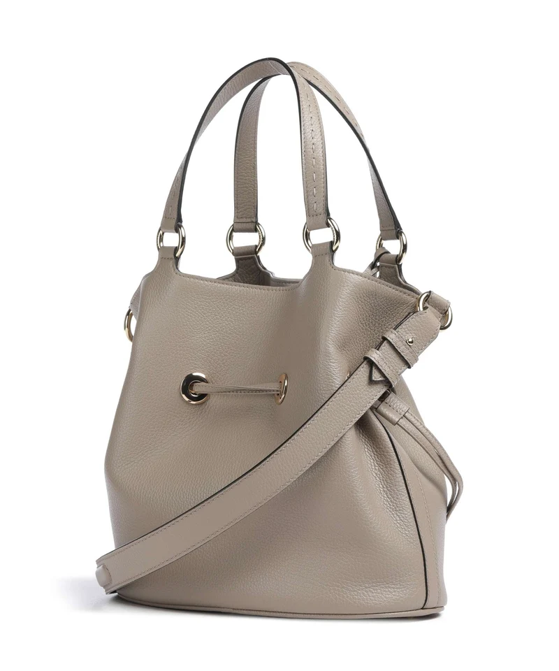 Lancel Premier Flirt M Bucket Handtasche pebble