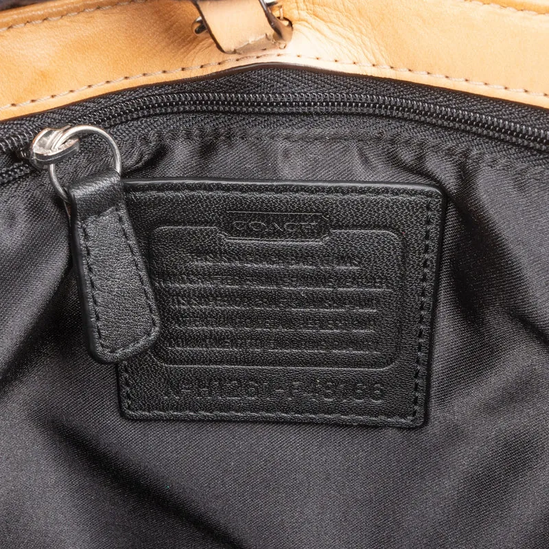 Coach Monogram Embossed Patent Leather Signature C Tote Handbag