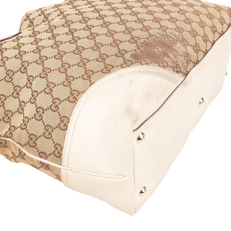Gucci Monogram GG Canvas New Britt Tote Shoulder Bag