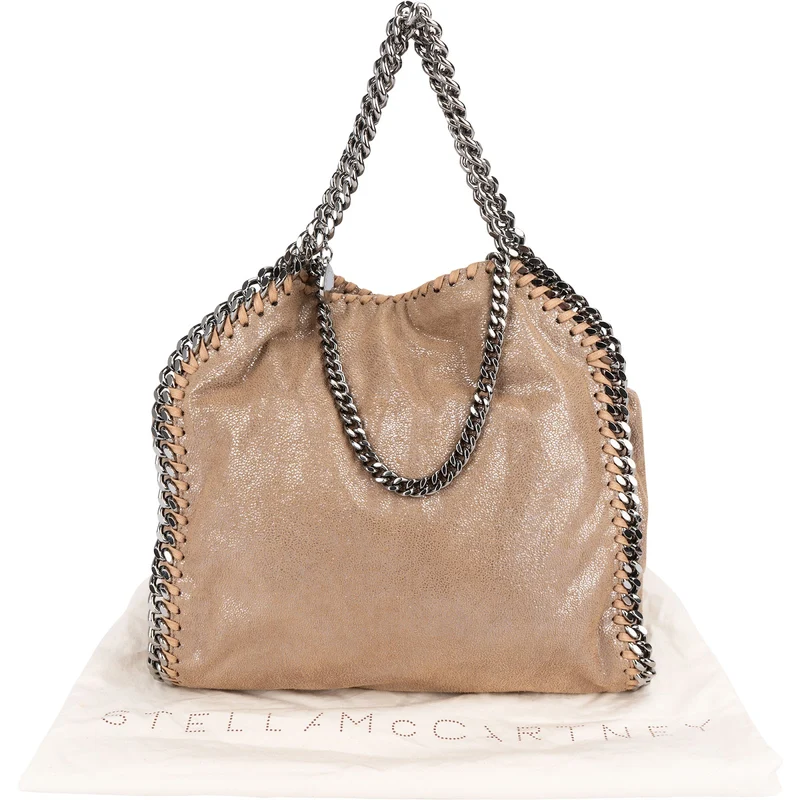 Stella McCartney Shaggy Falabella Fold Over Tote Crossbody Handbag