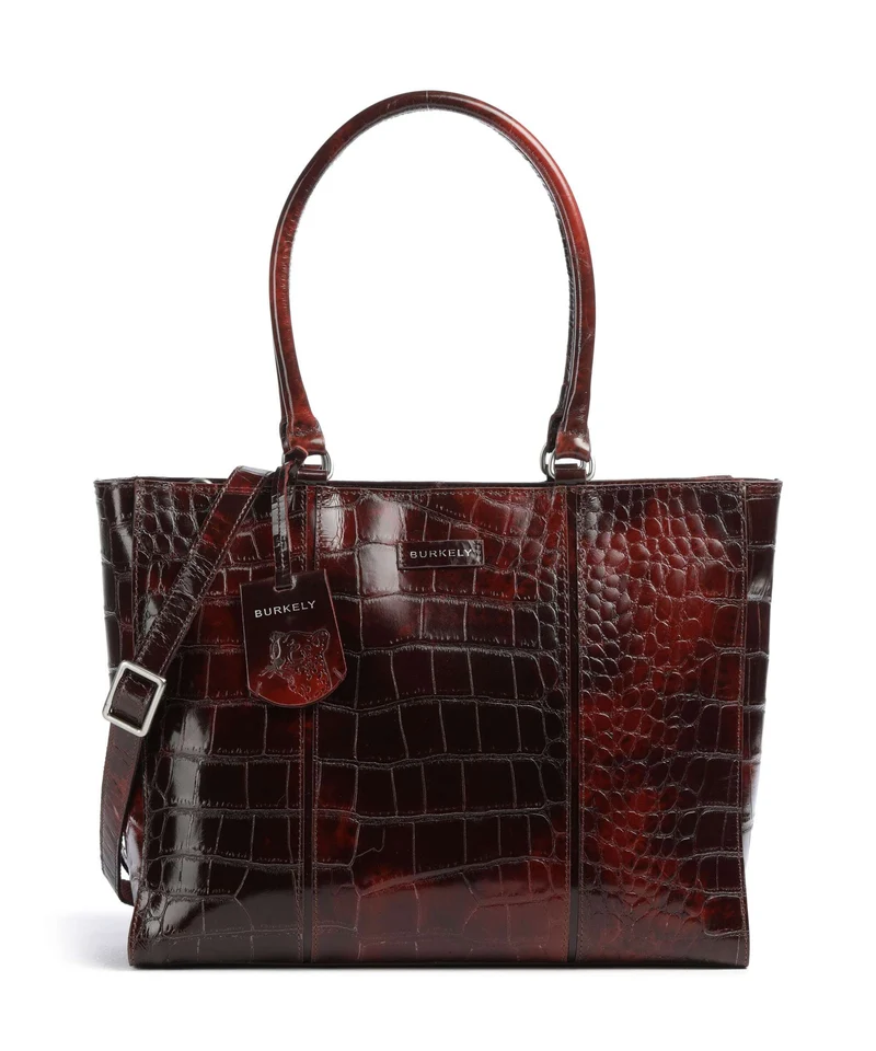 Burkely Cool Colbie Shopper burgundy patent