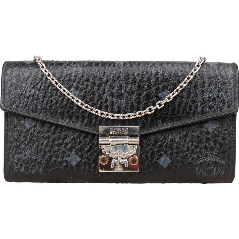 MCM Monogram Visetos Patricia Wallet on Chain Crossbody bag