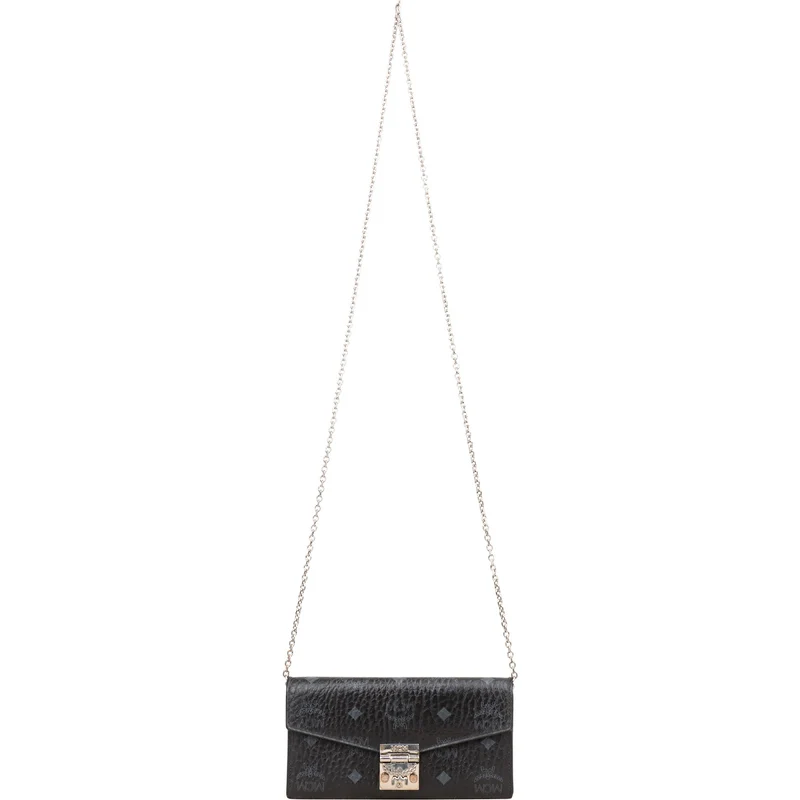 MCM Monogram Visetos Patricia Wallet on Chain Crossbody bag