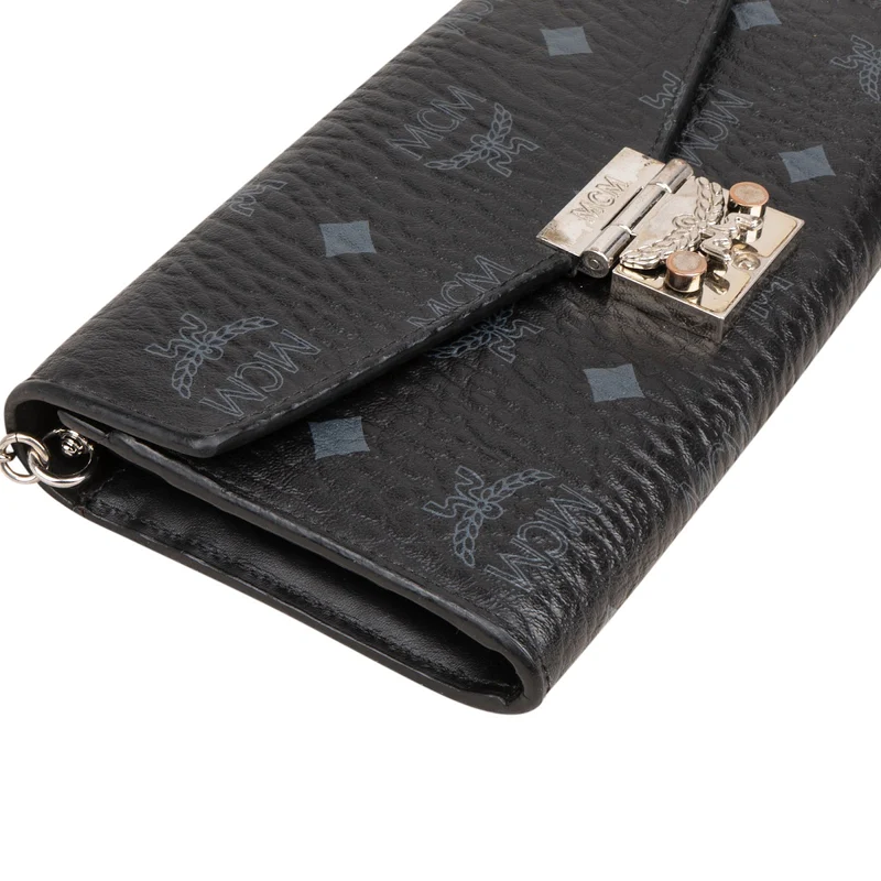 MCM Monogram Visetos Patricia Wallet on Chain Crossbody bag
