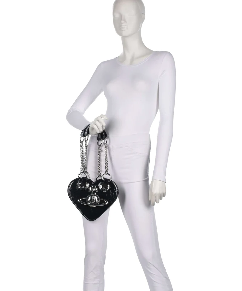 Vivienne Westwood Juliet Heart Naplak Handtasche black