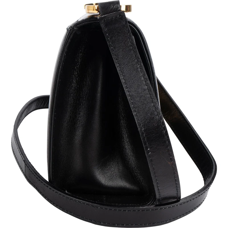 Salvatore Ferragamo Leather Gancini Mini Flap Crossbody Bag
